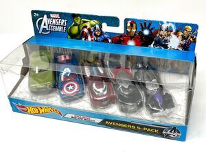 Hot Wheels Marvel Avengers Assemble 5-Pack Die-Cast Cars Exclusive Iron Man Set